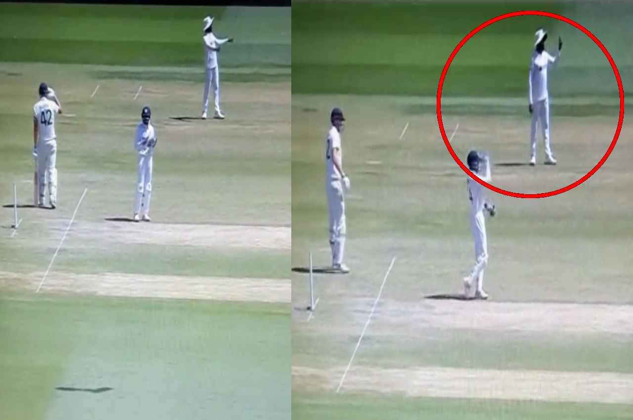 IND vs AUS 4th test live Jadeja became umpire