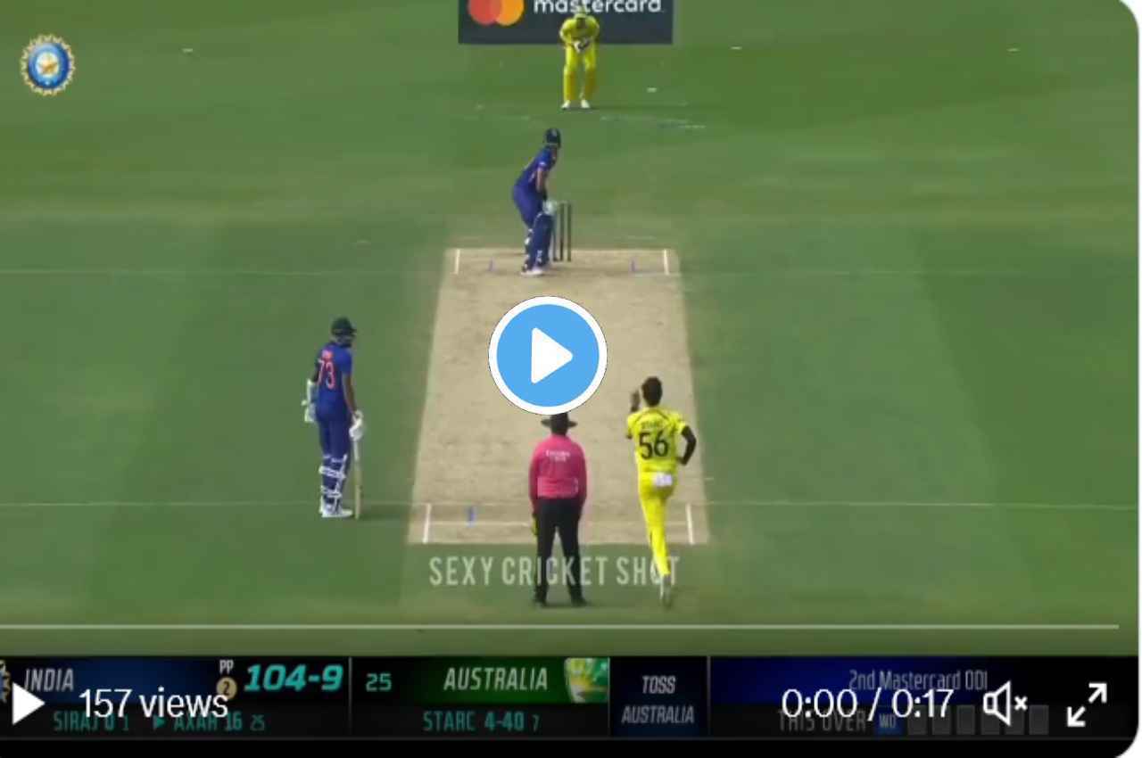 IND vs AUS Axar Patel hit two brilliant sixes IND vs AUS Axar Patel hit two brilliant sixes