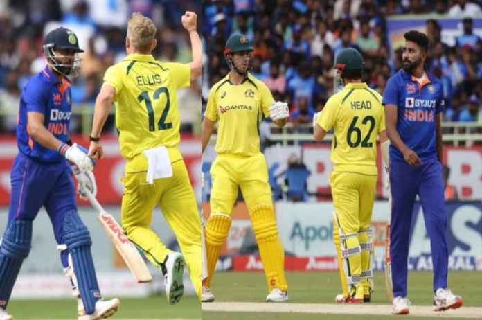 IND vs AUS 2nd odi Australia beat India by 10 wickets in Visakhapatnam