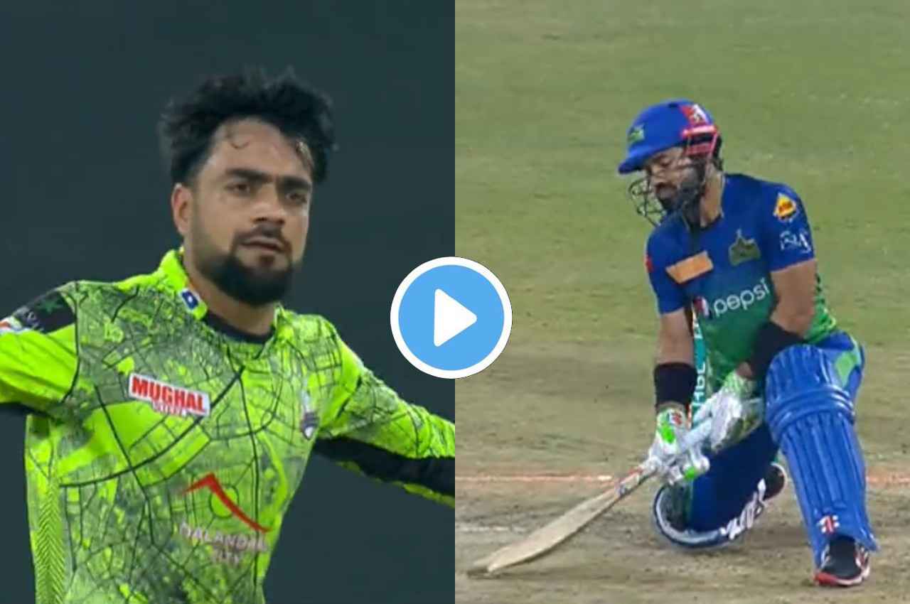PSL 2023: प्लेऑफ मैच में छक्का ठोकना चाह रहे थे मोहम्मद रिजवान, राशिद खान ने कर दिया मूड खराब, देखें वीडियो