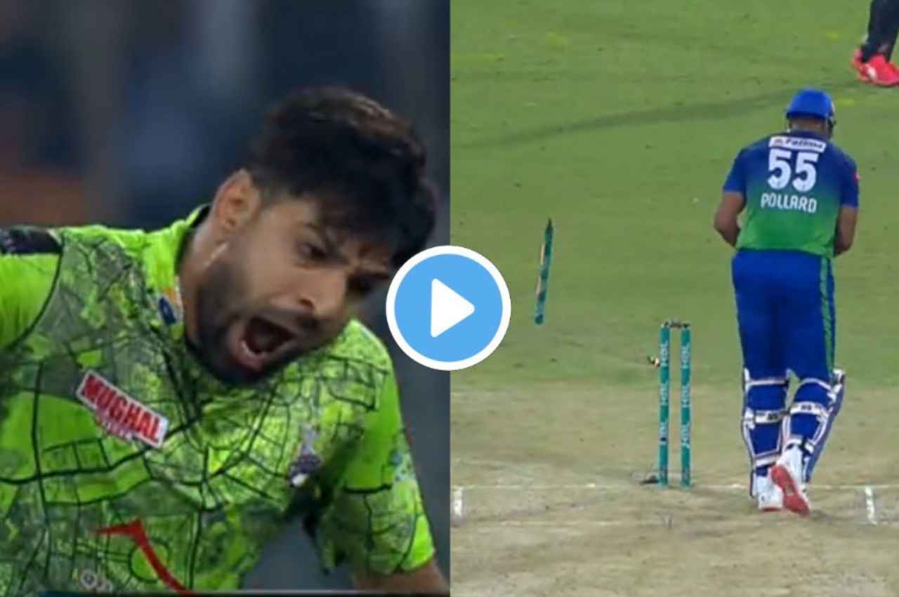 PSL 2023: 154KPH की रफ्तार से गेंद में गदर भरकर लाए हारिस रऊफ, हवा में उड़ा दिया पोलार्ड का स्टंप, देखें वीडियो
