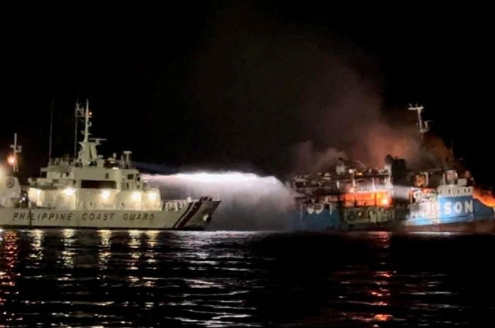 Philippines Ferry Fire, people burnt to death, Philippines fire news