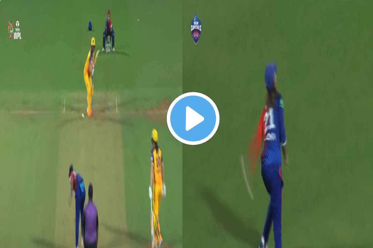 Radha Yadav caught a tremendous catch