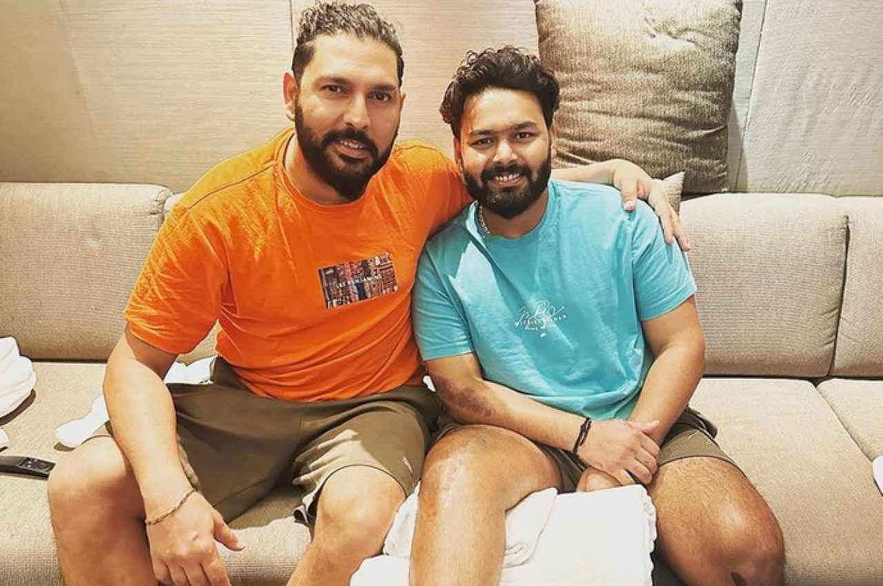 ऋषभ पंत से मिले युवराज सिंह, चैंपियन के लिए लिखी बड़ी बात
