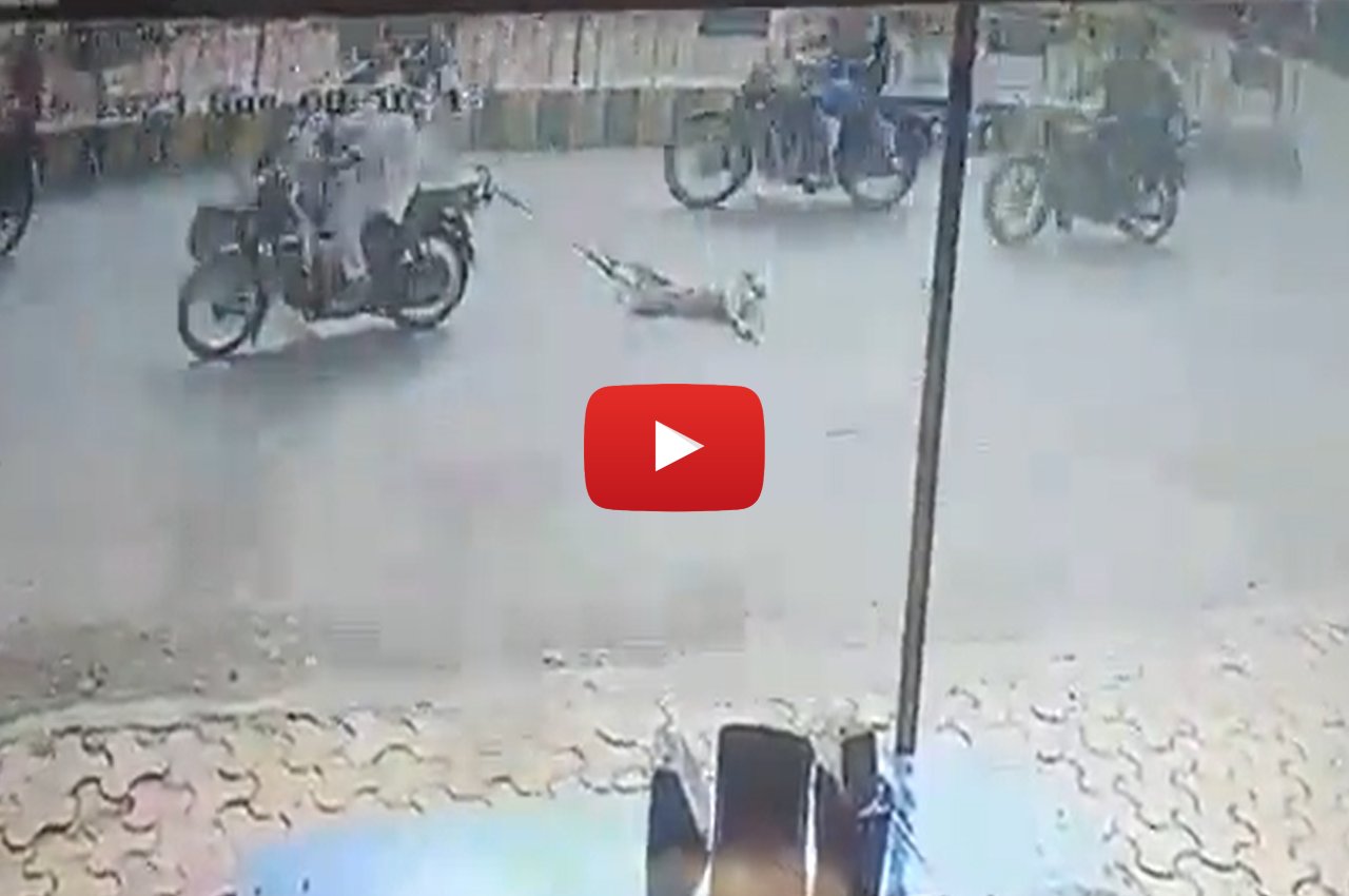Viral Video: dog was dragged 2.5 km by bike, telling rabies, accused arrested