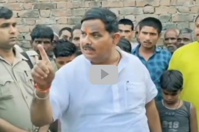 Viral Video, Sitapur, BJP MLA, Gyan Tiwari