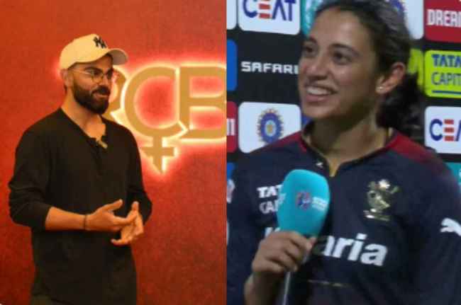 WPL 2023 Smriti Mandhana Virat Kohli WPL 2023 Smriti Mandhana Virat Kohli