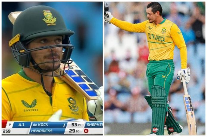 SA vs WI Quinton de kock second Fastest T20 century for South Africa in 43 ball
