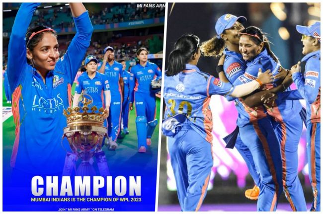 WPL 2023 Final Mumbai Indians became first champion by defeating champions Delhi Capitals WPL 2023 Final Mumbai Indians became first champion by defeating champions Delhi Capitals