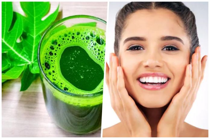 Glowing Skin Tips Papaya Leaf Juice For Skin