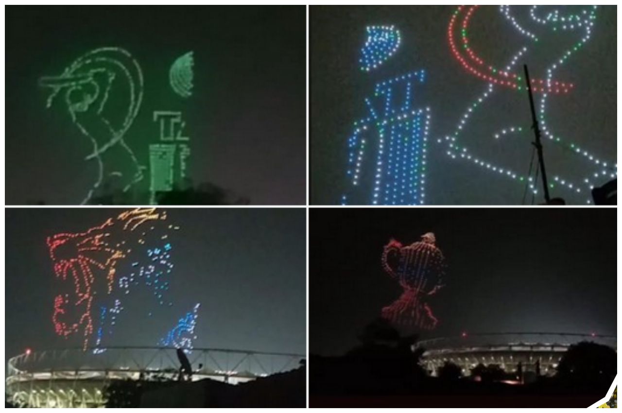 IPL Opening Ceremony 2023 with drone light show