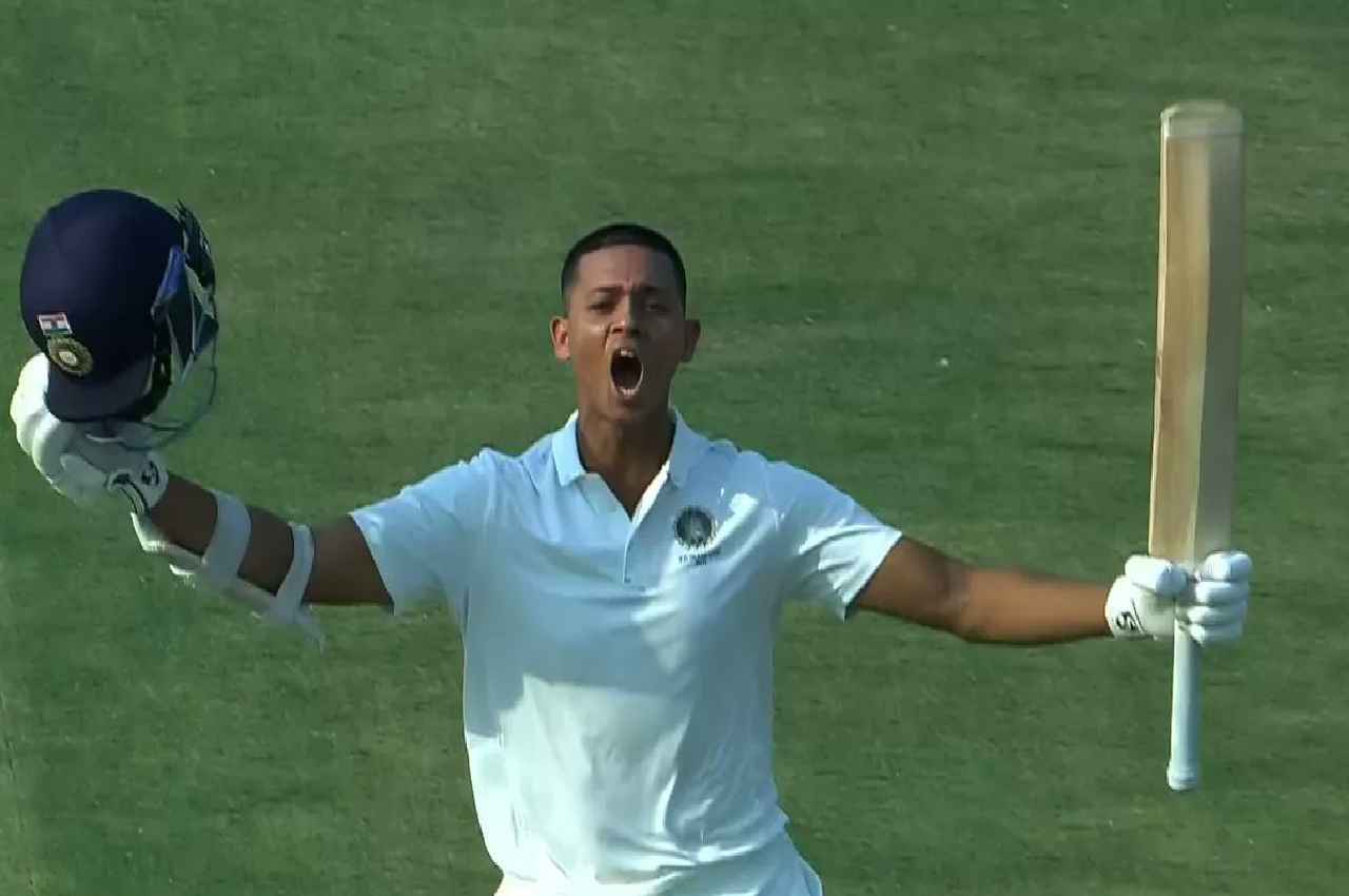 cricket Yashasvi Jaiswal double century and century in same Irani Trophy match cricket Yashasvi Jaiswal double century and century in same Irani Trophy match