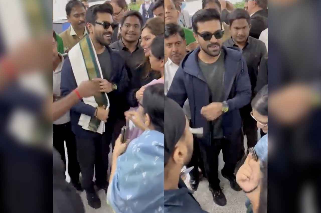 Ram Charan Spotted Delhi Airport Ram Charan Spotted Delhi Airport