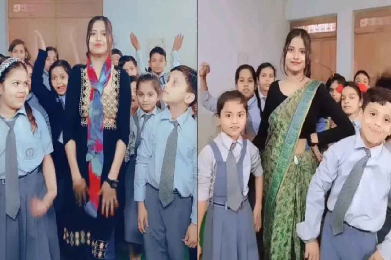Viral Video: अब भोजपुरी गाने पर मैडम अनुष्का चौधरी ने लगा दी आग, लोग बोले- 'काश हमारे टाइम पर भी ऐसी मैम होती'