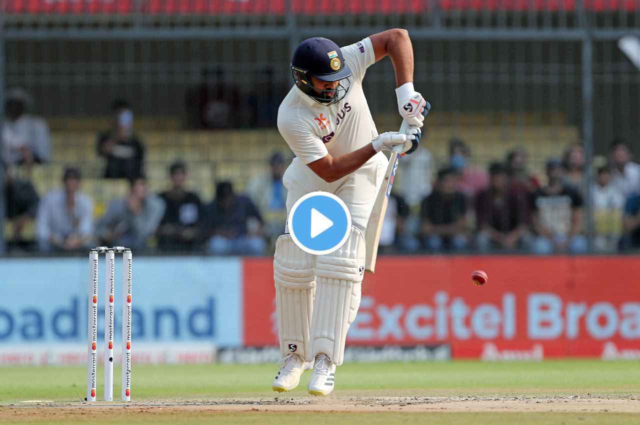 nathan lyon amazing googly dismissed rohit sharma
