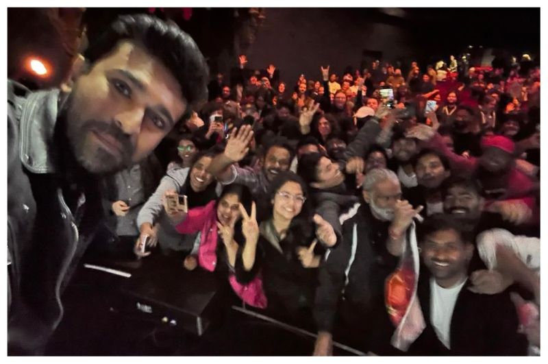 Ram Charan's 'RRR' selfie in America, fans went crazy at the screening