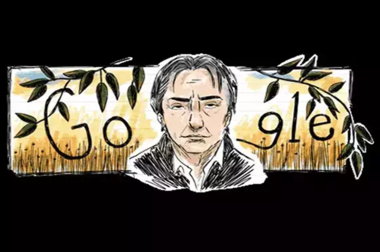 Alan Rickman Birthday, Google, Doodle