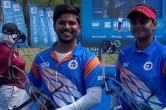 Archery World Cup Jyothi Surekha Vennam Ojas Deotale Won Gold In Compound Mixed Team