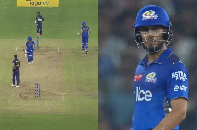 GT vs MI Nehal Wadhera Piyush Chawla Arjun Tendulkar