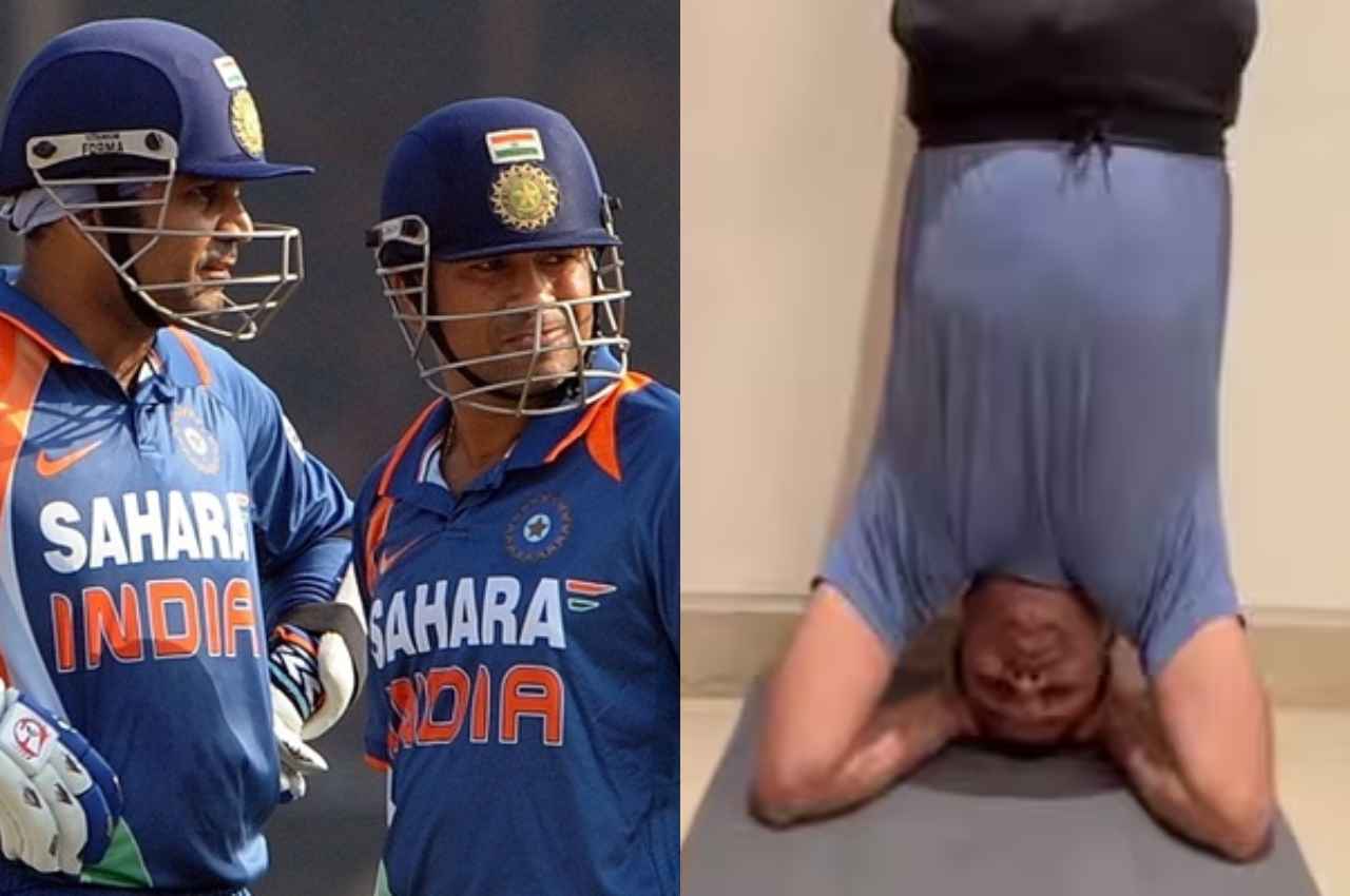 Happy Birthday Sachin: वीरेंद्र सहवाग ने सिर के बल खड़े होकर सचिन तेंदुलकर को दी जन्मदिन की बधाई, Video