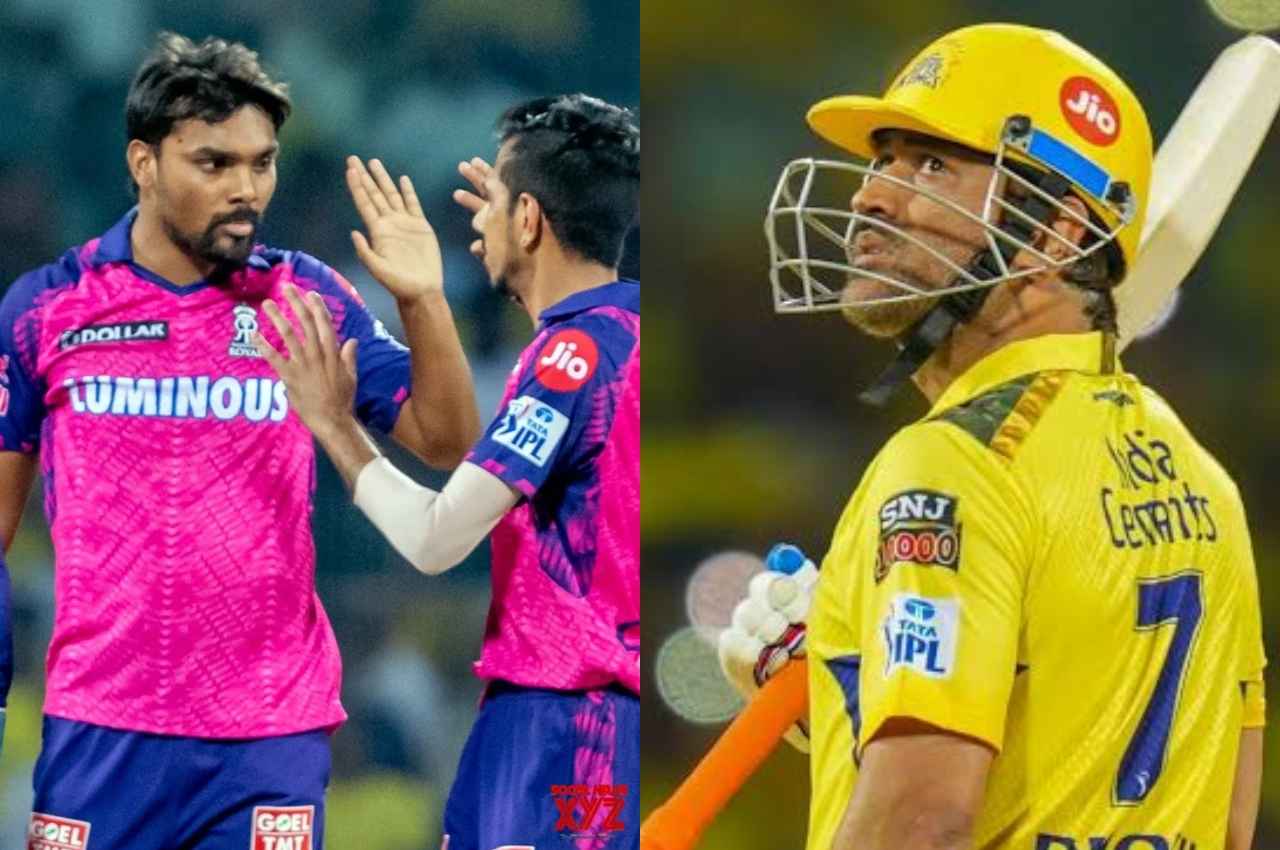IPL 2023 CSK vs RR MS Dhoni Sandeep Sharma IPL 2023 CSK vs RR MS Dhoni Sandeep Sharma