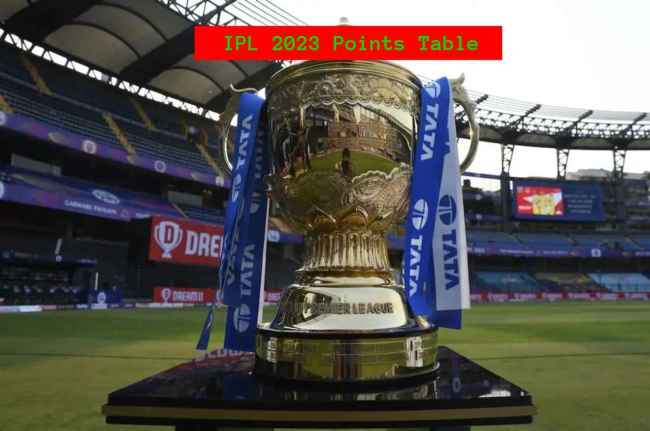 IPL 2023 Points Table,Standings IPL 2023 Points Table,Standings