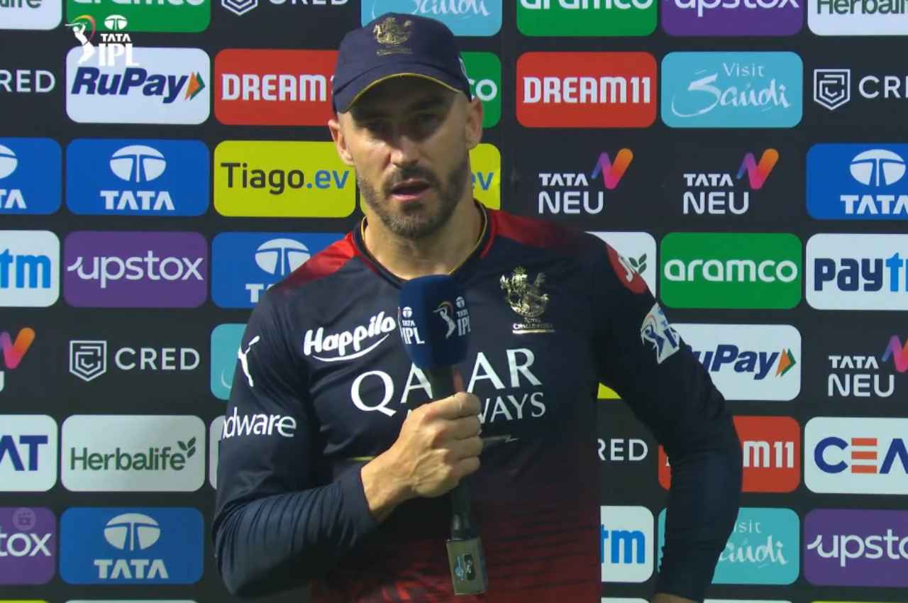 RCB vs LSG: 'हमनें पहले 6 ओवर में अच्छी बल्लेबाजी की' जीत के बाद गदगद हुए फाफ डु प्लेसिस, कही ये बात