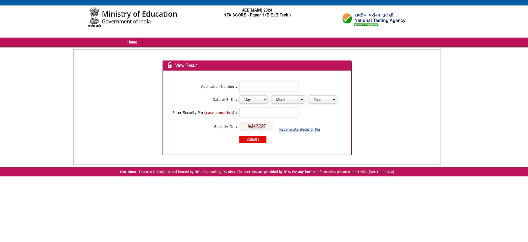 JEE Main 2023 session 2 result