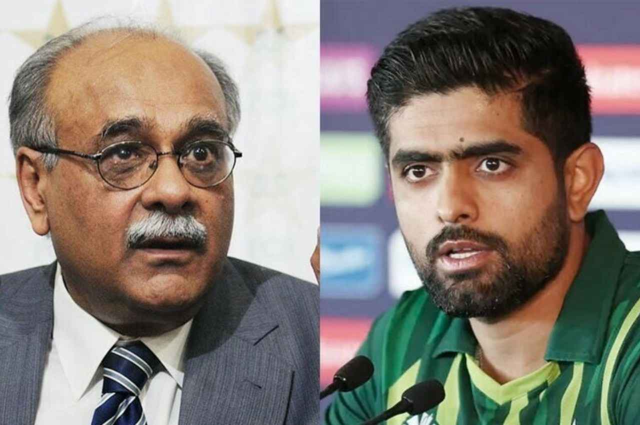 PAK vs NZ Babar Azam Najam Sethi PAK vs NZ Babar Azam Najam Sethi