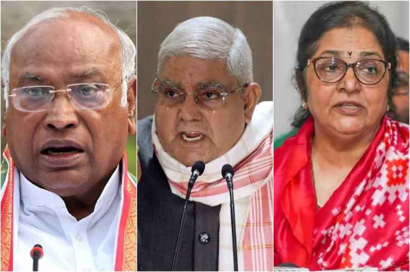 Mallikarjun Kharge, Jagdeep Dhankhar, Rajni Ashokrao Patil, Congress, Rajya Sabha
