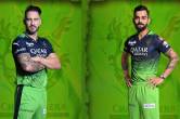 Royal Challengers Bangalore in green jersey against Rajasthan Royals