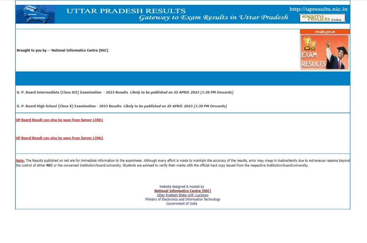 UP Board Result 2023 Live: यूपी बोर्ड 10वीं 12वीं का रिजल्ट का लिंक हुआ एक्टिव, ये रहा Direct Link
