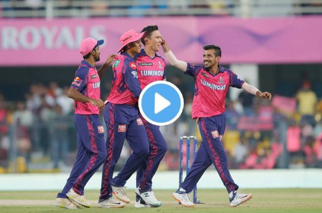 Yuzvendra Chahal brilliantly dismissed Akshar Patel