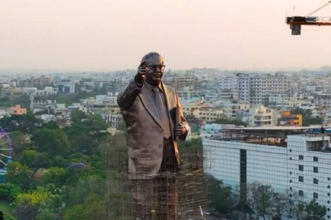 ambedkar jayanti 2023, ambedkar statue in hyderabad, ambedkar jayanti interesting facts