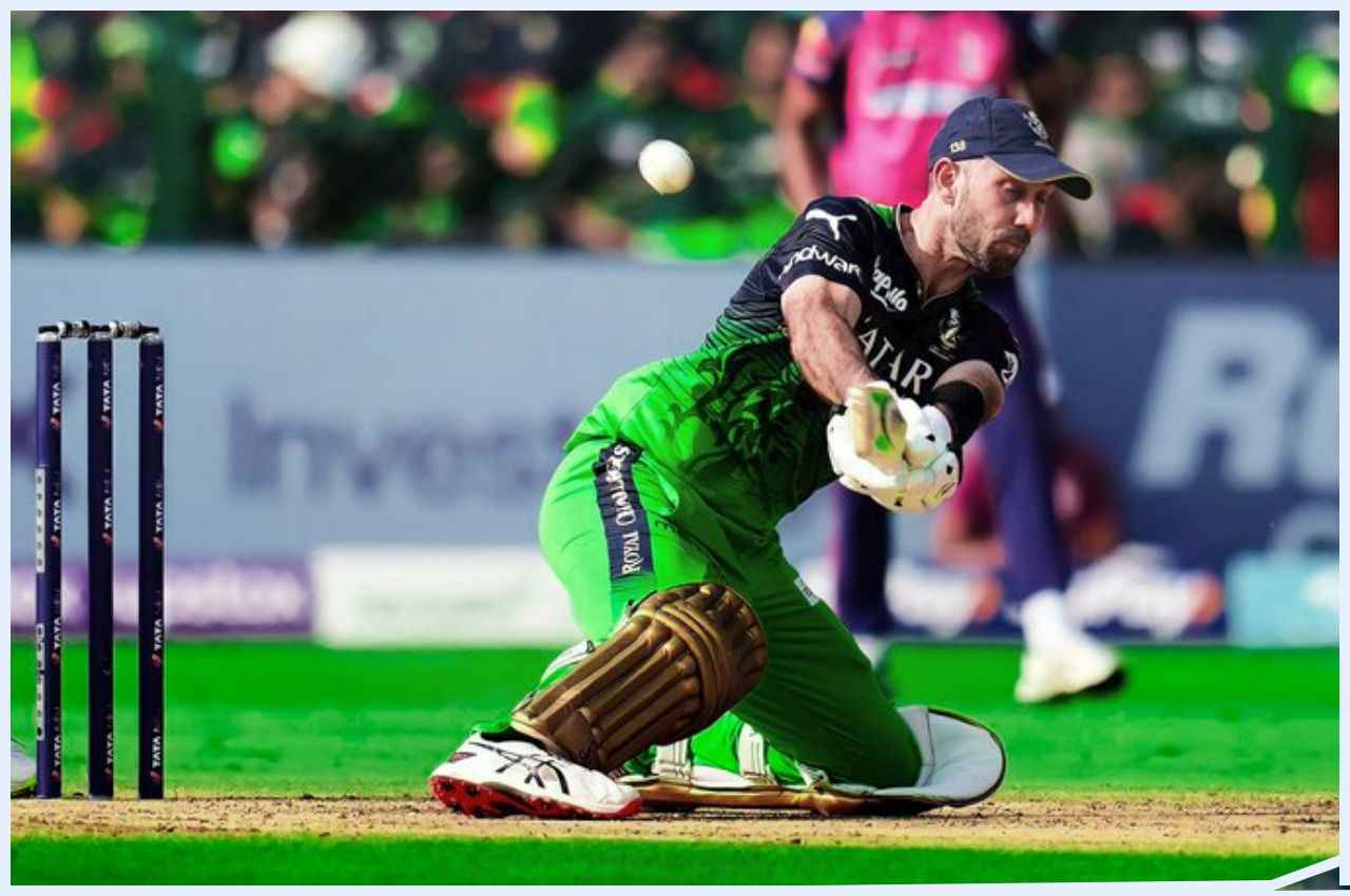 RCB vs RR Glenn Maxwell reaction