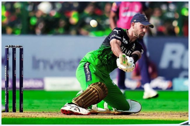 RCB vs RR Glenn Maxwell reaction