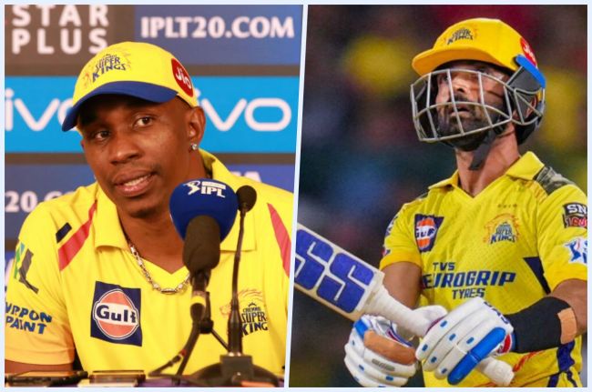 Dwayne Bravo react on Ajinkya Rahane