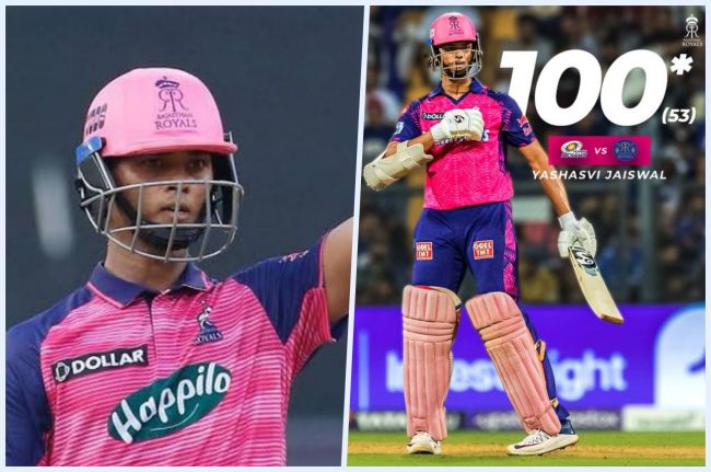 IPL 2023 MI vs RR Yashasvi Jaiswal Hit century