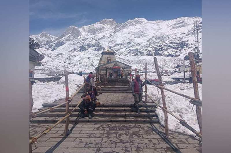 Char Dham Yatra 2023, Snowfall, Kedarnath Dham, Uttarakhand Police