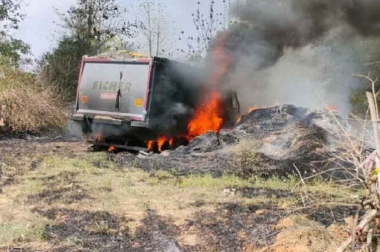 Chhattisgarh: कोरबा में ट्रक में लगी भीषण आग, दमकलकर्मियों ने कड़ी मशक्कत के बाद पाया काबू