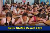 Delhi NMMS Result 2023