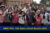 HBSE 10th, 12th Open school Results 2023