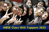 HBSE Class 10th Toppers 2023