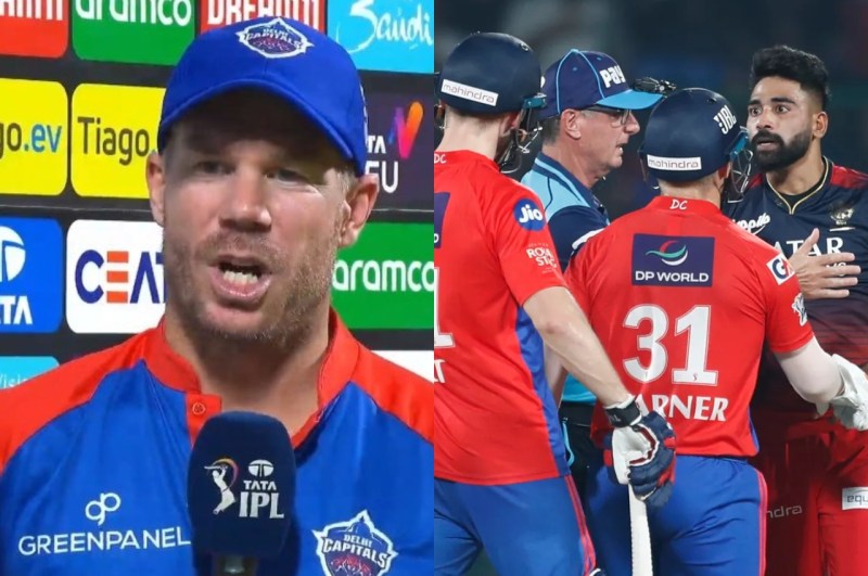 IPL 2023 DC vs RCB Mohammed Siraj David Warner