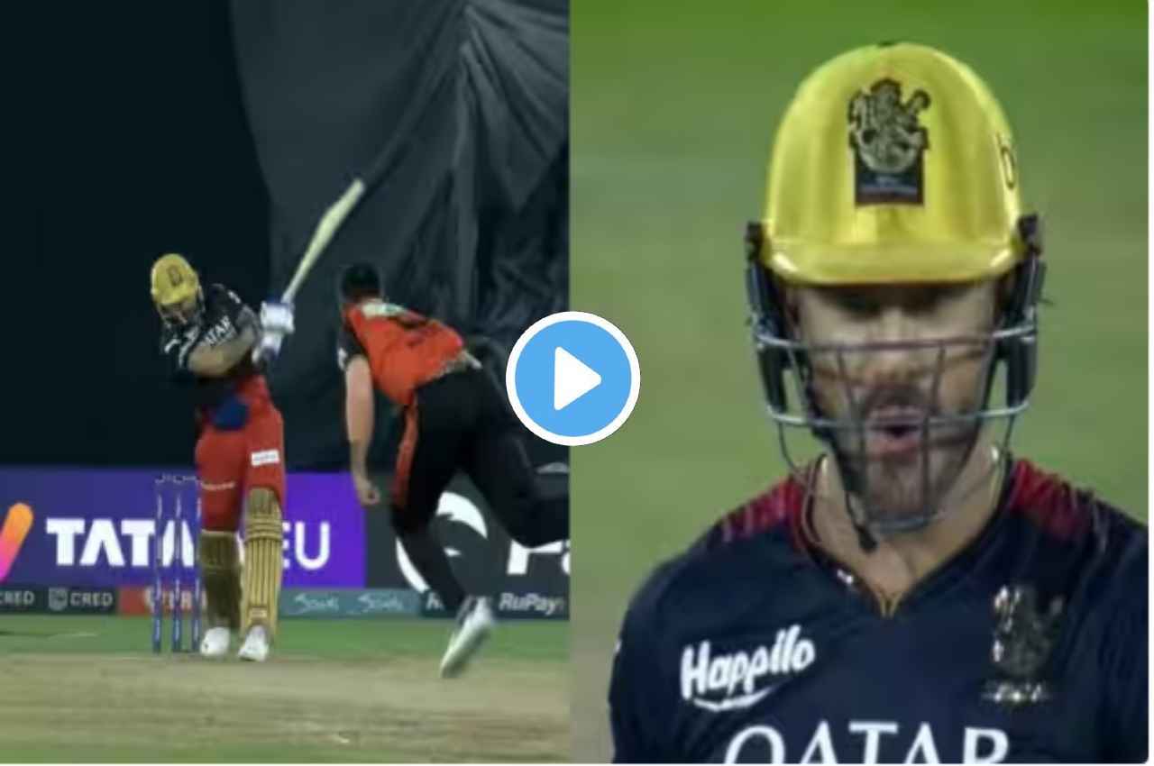IPL 2023 Virat Kohli six Faf du plessis