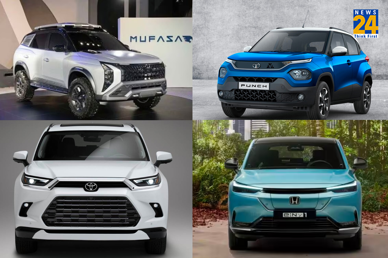 Honda Elevate,Tata Punch EV,Hyundai Mufasa, Honda e:Ny1, Toyota Urban Cruiser Icon