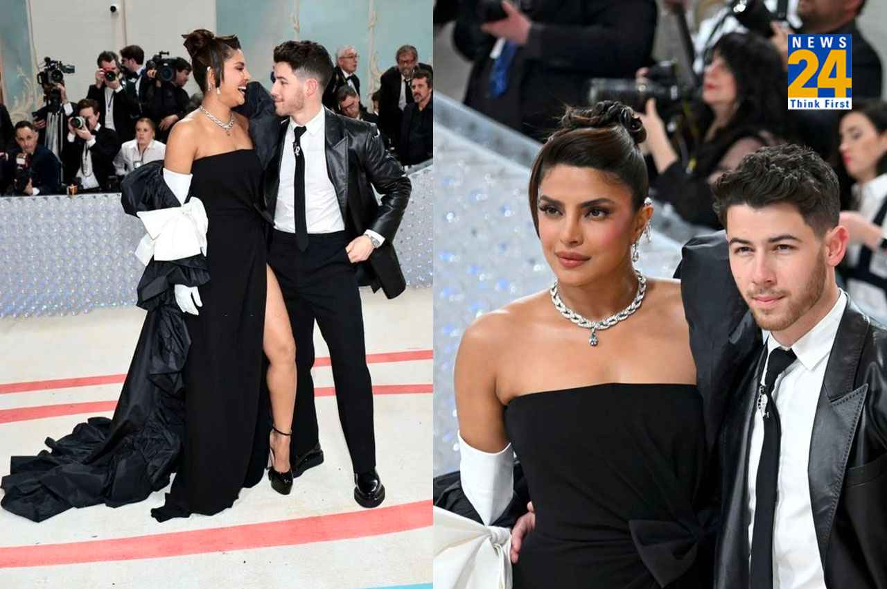 Met Gala 2023: पति निक जोनस के साथ ट्विनिंग कर मेट गाला 2023 में पहुंची प्रियंका चोपड़ा, देखें फोटोज