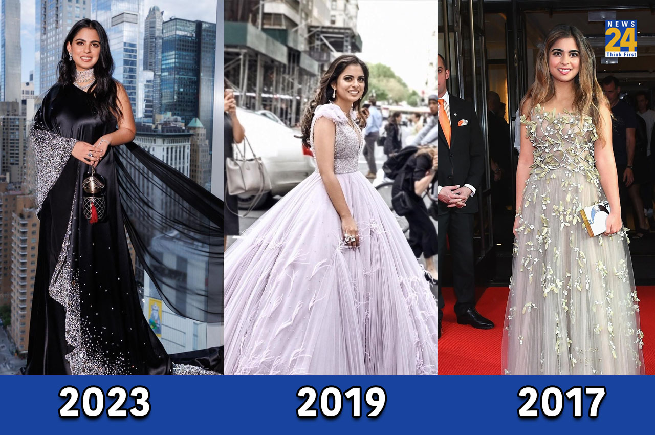 Isha Ambani Met Gala Looks ईशा अंबानी के अबतक के मेट गाला लुक्स