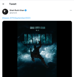 Jawan Release Date Announced