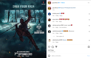 Jawan Release Date Announced